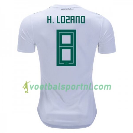 Mexico H.Lozano 8 Uit Shirt WK voetbal 2018
